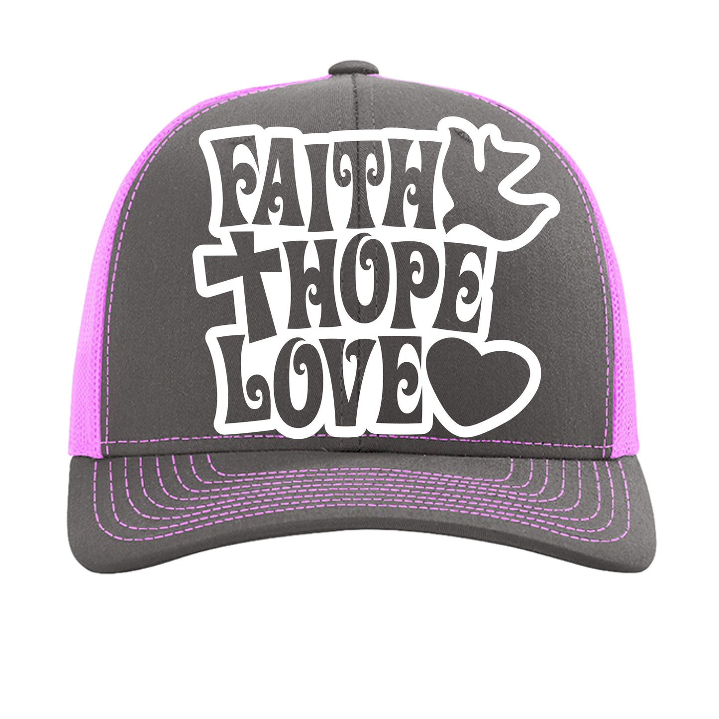 Charcoal/ Neon Pink - 112 - FRONT